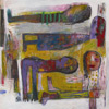 120 x 12 0cm, Mixed Media on Canvas 2006